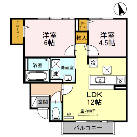 リーオ・コレージュの間取り
