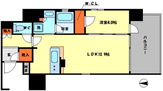 【間取り】 | OPUS RESIDENCE SHINSAIBASHI SOUTH | OPUS RESIDENCE SHINSAIBASHI SOUTH　間取り