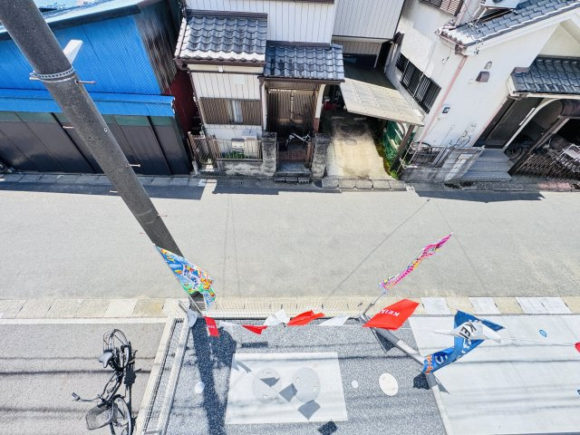 三郷市後谷新築戸建（後谷１期）の展望|バルコニーより道路側眺望・南道路で日当たり良好♪