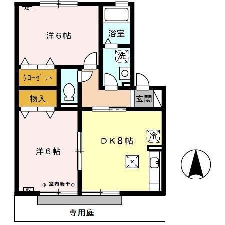デルニエⅡ　Bの間取り