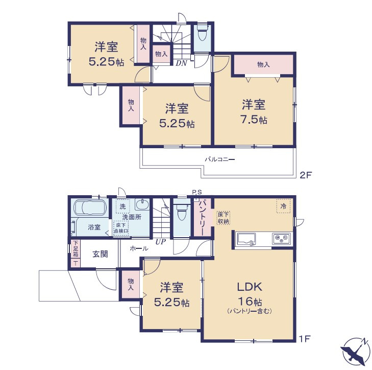 水戸市曙町1番37の間取り|間取り図です。