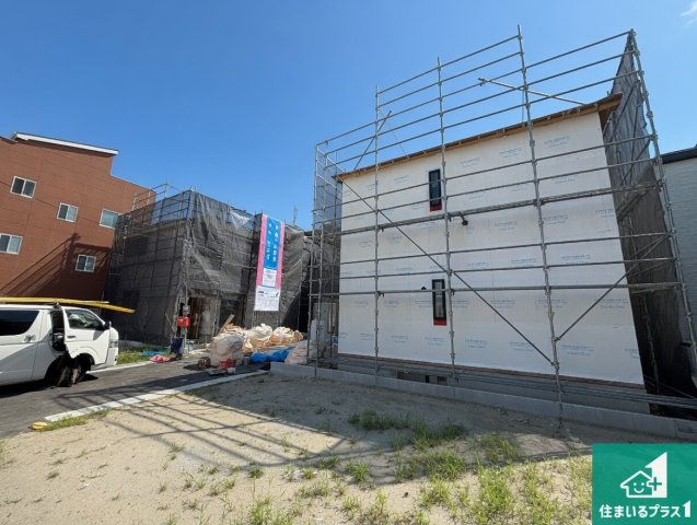 摂津市鳥飼西　第3期　新築一戸建ての外観|現在建築中！落ち着いた街並みで新生活を始めることが出来そう！周辺の物件も併せてご紹介させて頂きます！