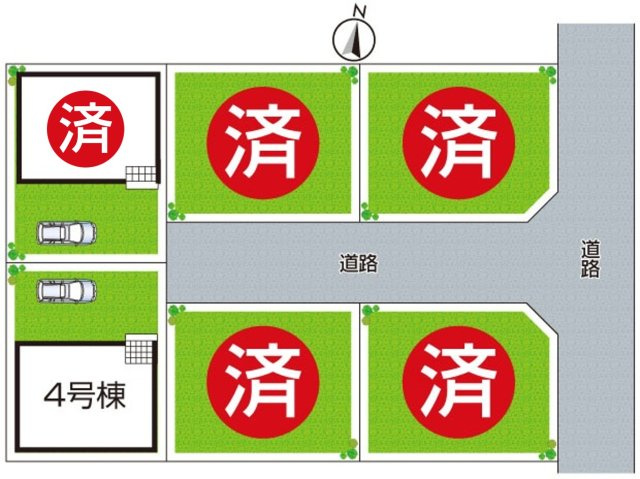 摂津市鳥飼西　第3期　新築一戸建ての区画図|全2区画
