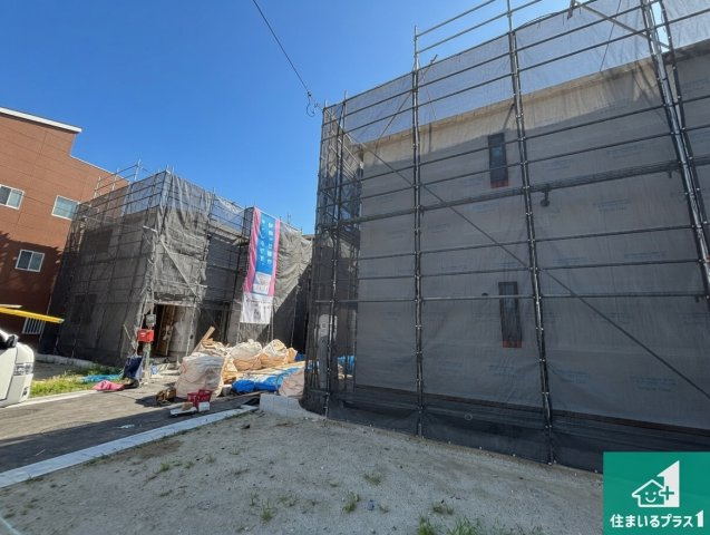 摂津市鳥飼西　第3期　新築一戸建ての外観|現在建築中！落ち着いた街並みで新生活を始めることが出来そう！周辺の物件も併せてご紹介させて頂きます！
