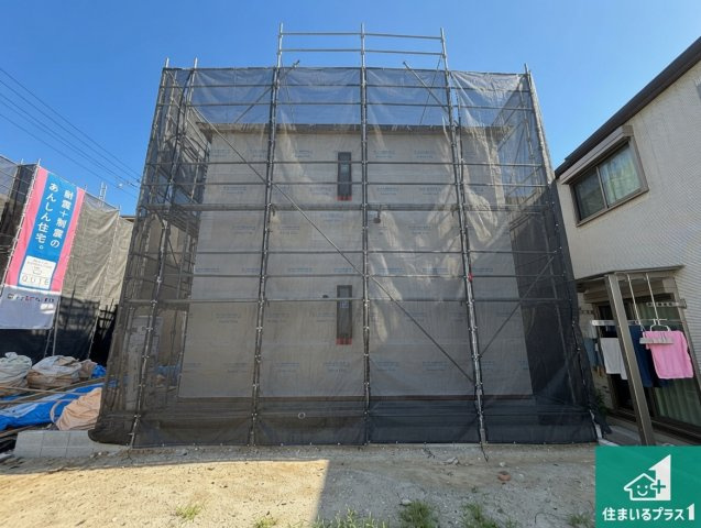 摂津市鳥飼西　第3期　新築一戸建ての外観|現在建築中！落ち着いた街並みで新生活を始めることが出来そう！周辺の物件も併せてご紹介させて頂きます！
