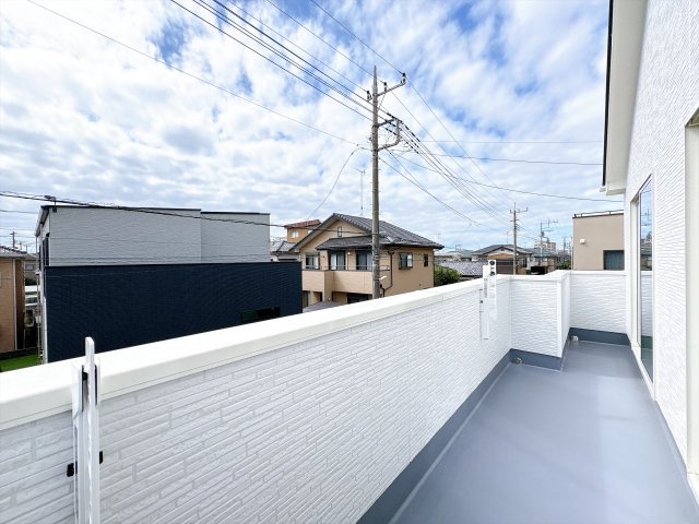 [新築住宅] 鴻巣市富士見町 第1 全1棟のバルコニー