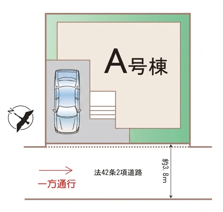 [新築住宅] 鴻巣市富士見町 第1 全1棟の区画図