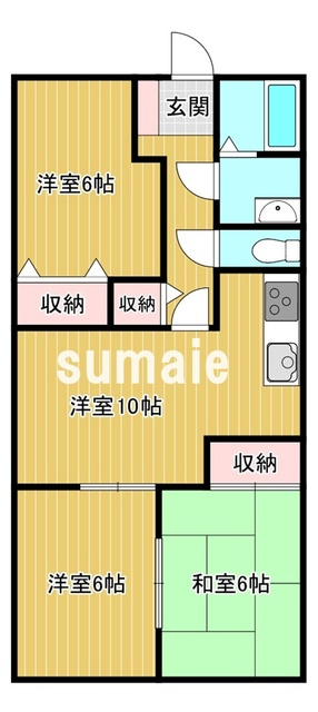 ビラージュYS　Aの間取り|間取図