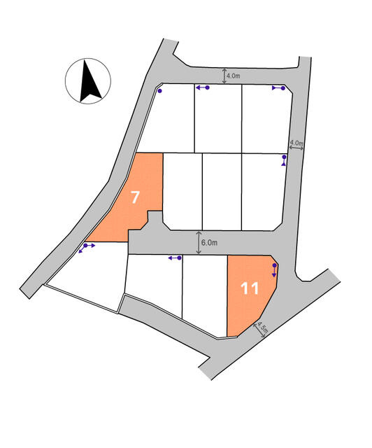 宇都宮市駒生2丁目　228.16㎡　売地の土地図|分譲井区画図