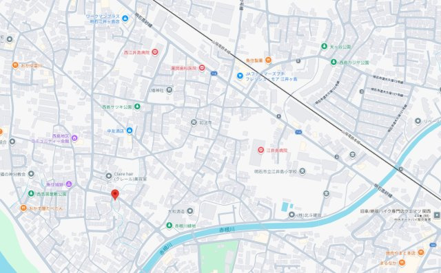 明石市大久保町西島　土地の地図