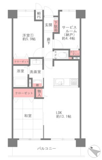 【間取り】 | ステイツ西宮甲東園