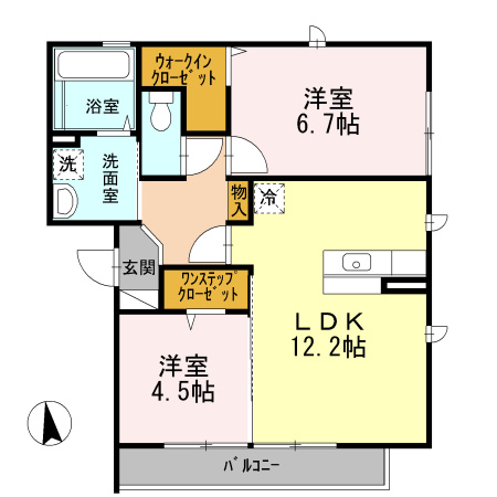 【間取り】 | ガーデンコート金岡　A棟