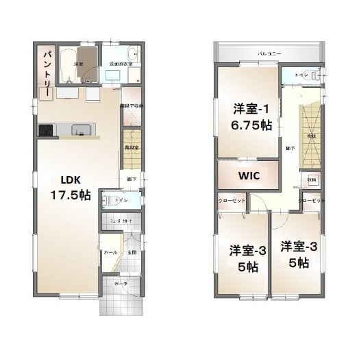 【間取り】 | 駿河区東新田2丁目　新築戸建　全1棟