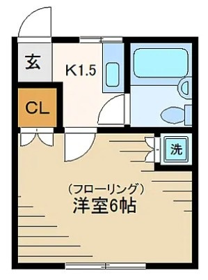 西井コーポの間取り