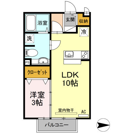 エスポワールあかさきの間取り