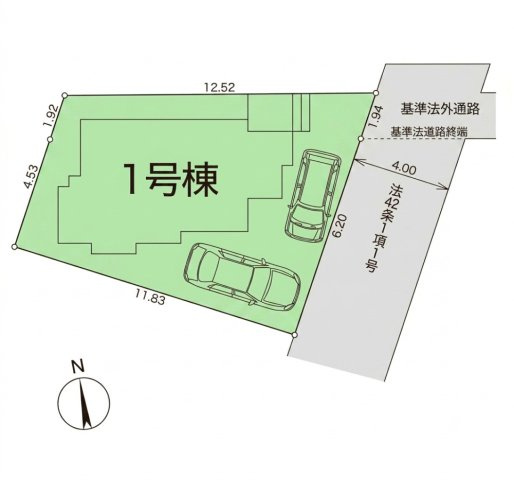 京王線 調布駅16分 新築戸建 調布市調布ケ丘3丁目の区画図