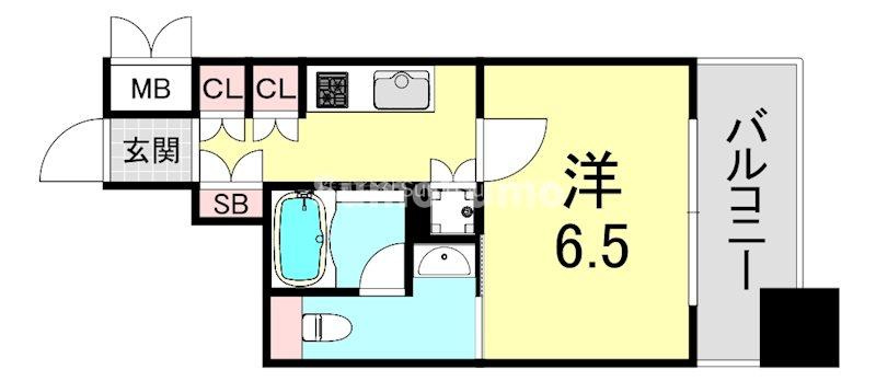 リーガルあみだ池新町の間取り