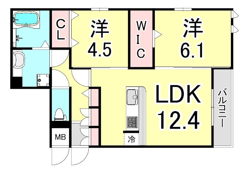 EVISTAGE甲子園の間取り