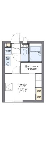 レオパレスパステロの間取り
