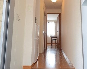レオパレスピースの玄関