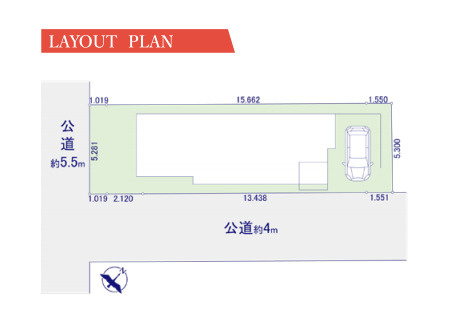 さいたま市西区指扇　中古戸建の区画図|1号棟