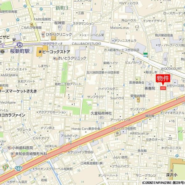 Ｌａ　Ｐｅｒｌａ　桜新町の地図