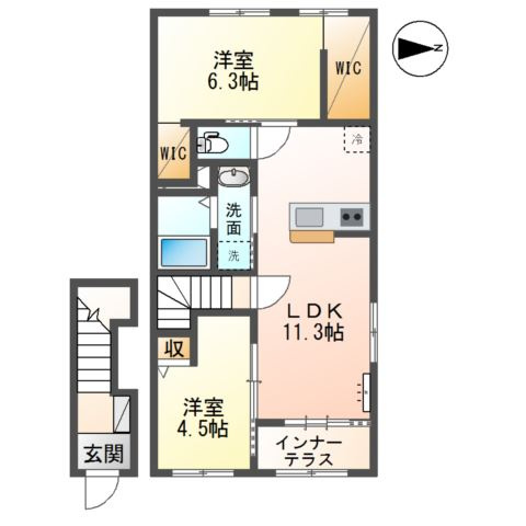 【間取り】 | メゾン　エメ