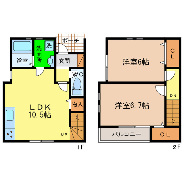 サンステージ八万Ⅱの間取り