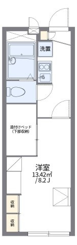 レオパレスサンライズ土屋の間取り