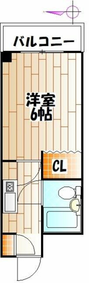 【間取り】 | こまばディモーレ | 201号室は掲載間取り図の反転タイプです。