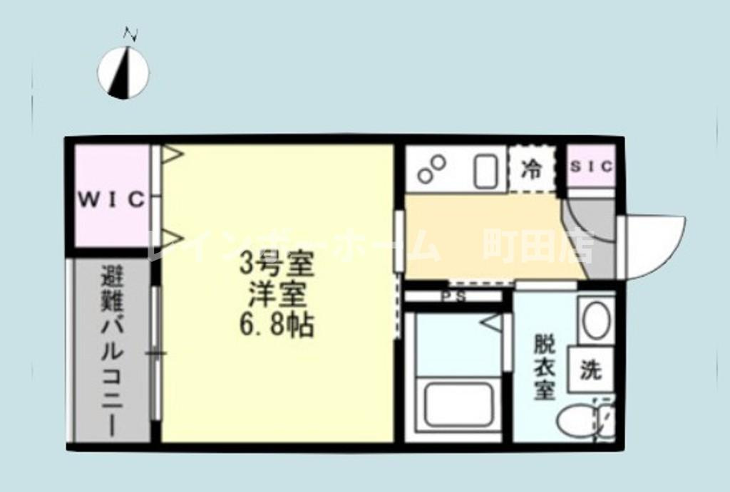 ベイルーム海老名※初期費用分割後払いサービス利用可能物件の間取り