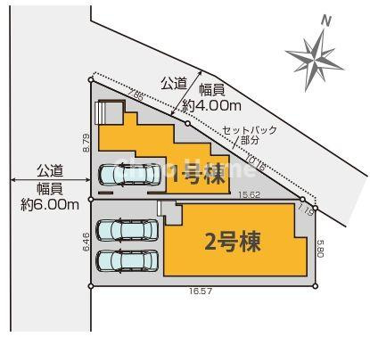 足立区神明南1丁目新築分譲住宅の区画図|区画図