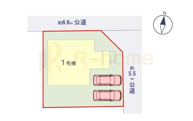 つくばみらい市西ノ台2期　新築戸建て　1号棟の区画図|大きなお買い物だからこそ、メリット・デメリットを伝えさせて頂きます。
R-homeにお任せください♪
