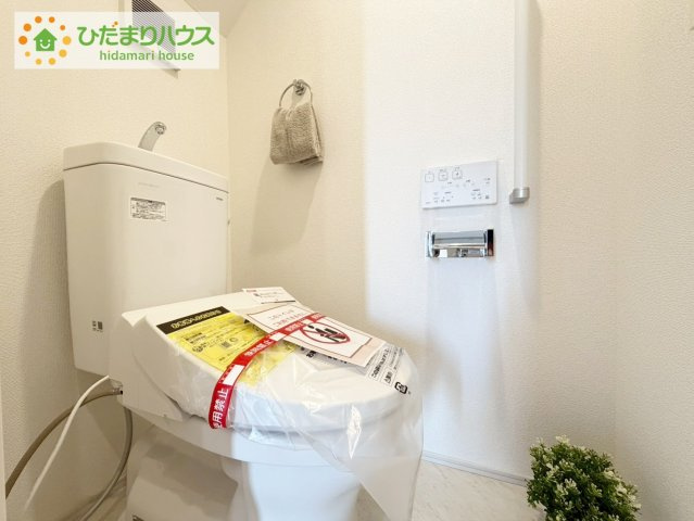 いわき市泉もえぎ台3期　新築戸建　1号棟のトイレ|トイレは1F、2F共に完備！取り合いになることがありませんね(^^)/