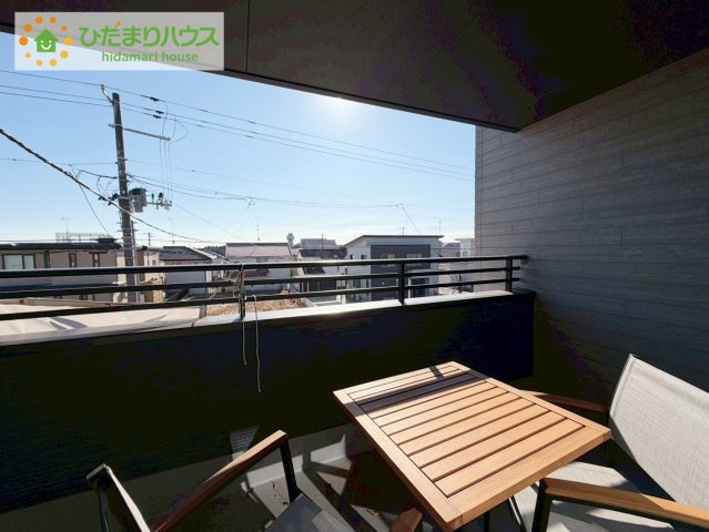 いわき市泉もえぎ台3期　新築戸建　1号棟のバルコニー|雨の日も安全なインナーバルコニー☆安心してお出かけできますね(^_-)-☆