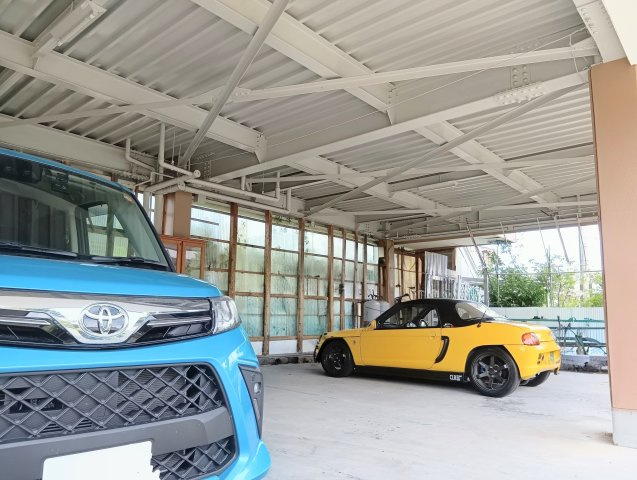 売中古戸建　静岡市清水区梅ケ谷の駐車場|愛車の保管やバイク・DIYスペースとしても活用可能。