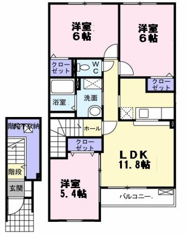 プルミエール２の間取り