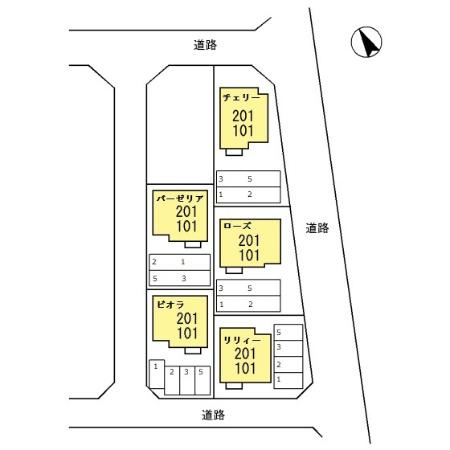 D-roomリリィーの区画図