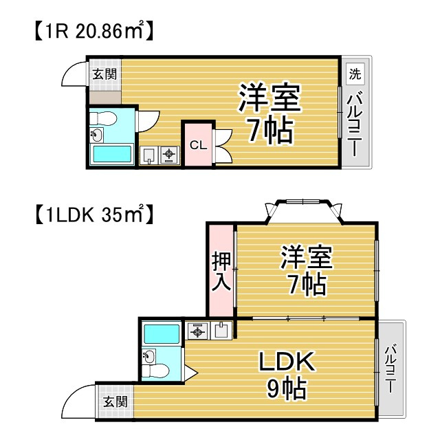 アークヒルズ桃山の間取り