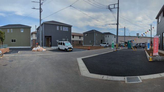 水戸市平須町　第8の前面道路含む現地写真|前面道路含む現地写真です