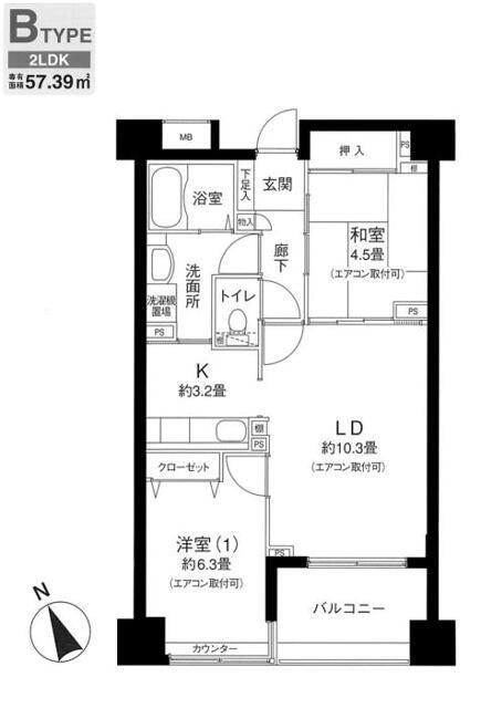 ロサブリーズ　本牧の間取り
