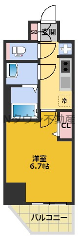 【間取り】 | プレサンス大須観音ビザリア | 間取りです