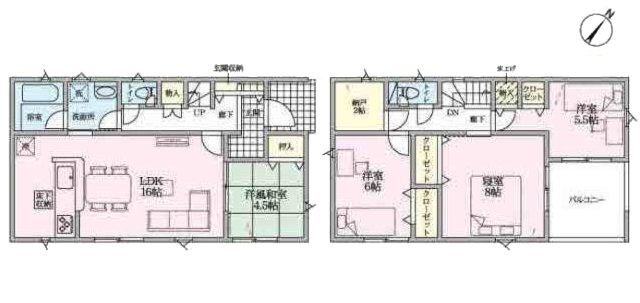 【間取り】 | 半田市乙川源内林町２丁目125『仲介料無料』新築戸建て | 1号棟