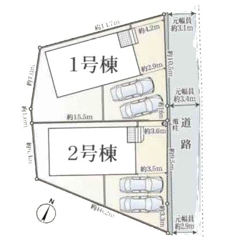 【区画図】 | 半田市乙川源内林町２丁目125『仲介料無料』新築戸建て | 2号棟
