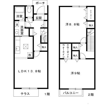 【間取り】 | サニーガーデン　B