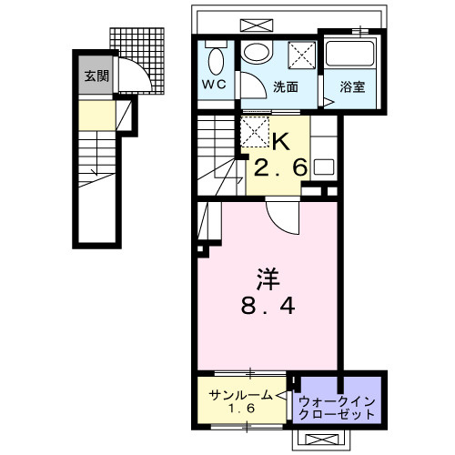 グリーンウエストⅡの間取り