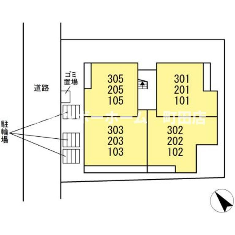 D Paina 鴨居Ⅱ※初期費用分割あと払いサービス利用可能物件の区画図