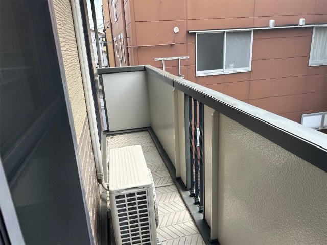 クレイドル青木Bのバルコニー
