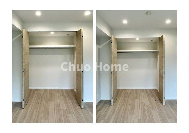 アルカディア曳舟の収納|居室にはクローゼットを完備し、自由度の高い家具の配置が叶うシンプルな空間です。お子様の成長と必要になる子供部屋を与えるにはぴったりの間取りですね。