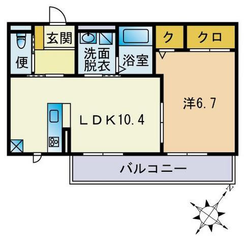 ルーチェ南福岡の間取り